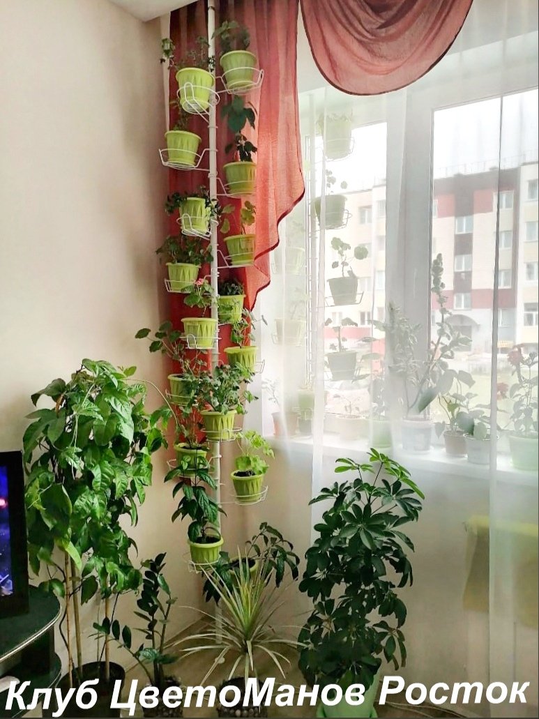 Подставка для цветов распорная напольная 